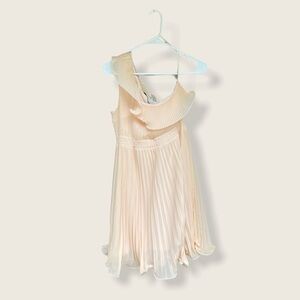 American Rag Dress Dressy Chapel Peach Blush One Shoulder Pleated Elasti…